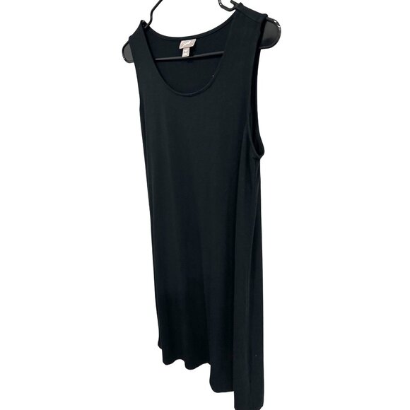 J. Jill Black Stretch Sleeveless Tank Dress Sz Medium - Picture 3 of 10